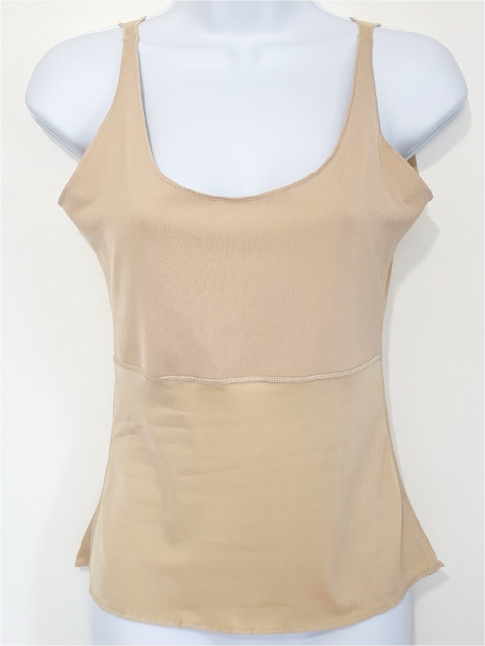 SPANX Nude Seamless Shaping Tank Top Cami Compression Slimming Layering L